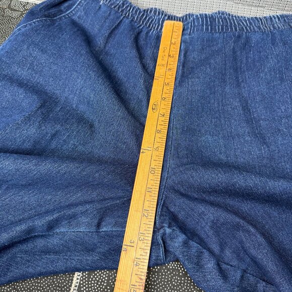 Hasting & Smith Womens Size XL Blue Elastic Waist Denim-Style Pants Relaxed Fit - Picture 5 of 9